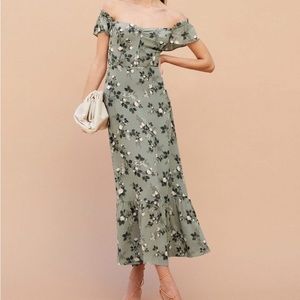 Reformation butterfly dress - Verde